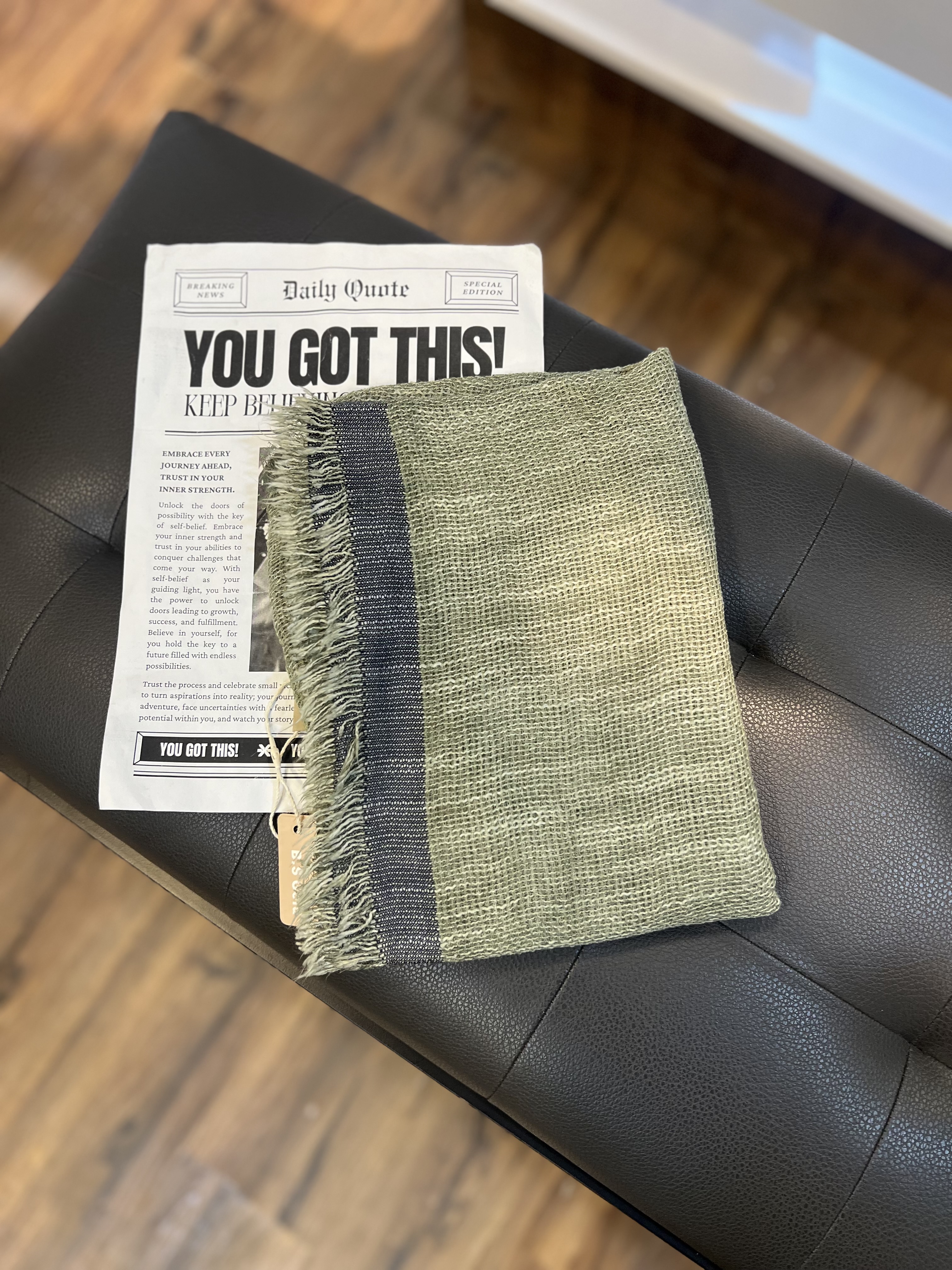 تصویر شال رینگی - سبز 