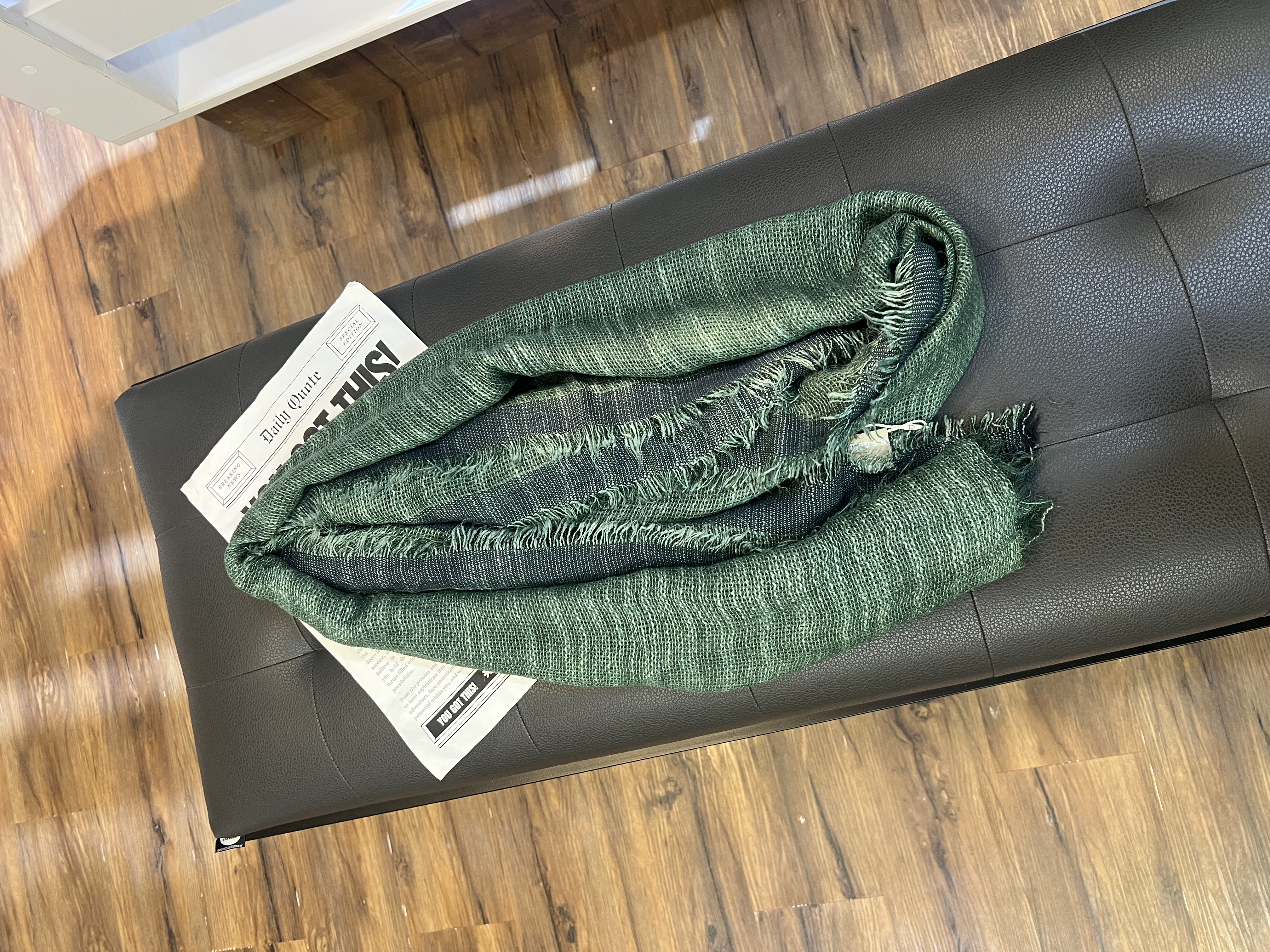 تصویر شال رینگی - سبز 