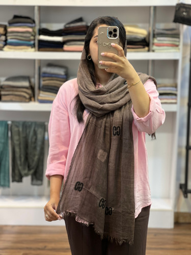 شال طرحدار دوطرفه گوچی