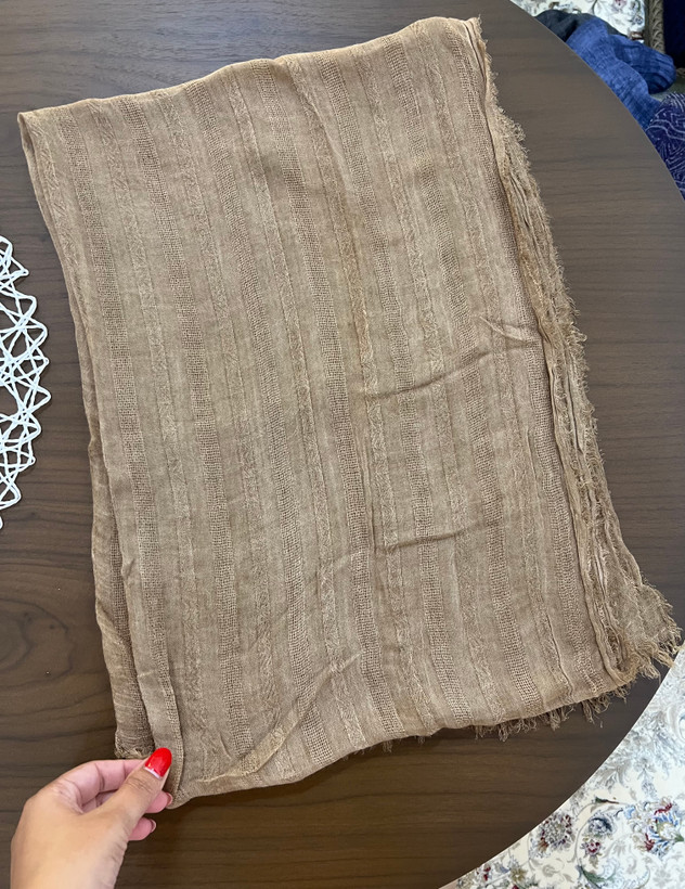 شال نخ پنبه طرحدار